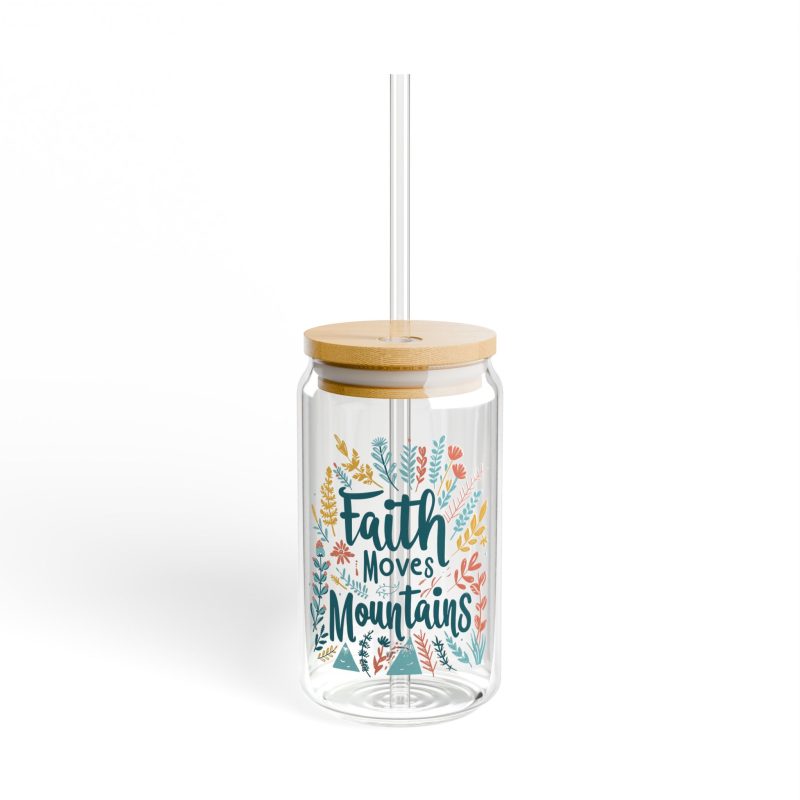 Faith Moves Mountain Sipper Glass - Image 2