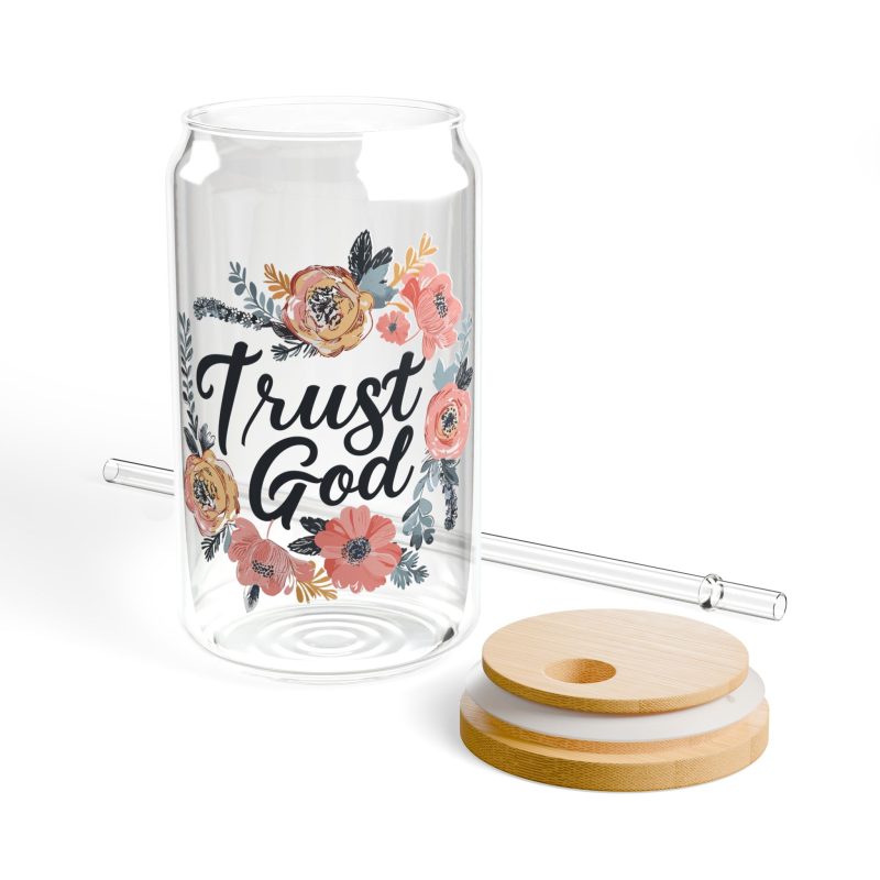 Trust God Sipper Glass - Image 6