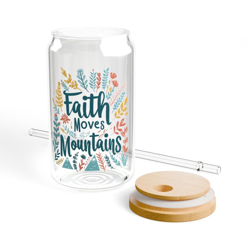 Faith Moves Mountain Sipper Glass - Image 6